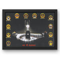 CRAFT QUEST Shri Mahakaleshwar jyotirlinga ujjain with 12 Jyotirlinga photo with synthetic frame (10X13 Inches)