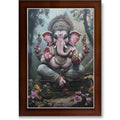 CRAFT QUEST Lord God Ganesh Ganpati ji Hanging Wall Painting Framed For Home Décor