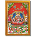 CRAFT QUEST Maa Santoshi Wooden Photo Frame With Acrylic Sheet For Worship/Pooja