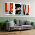 VENUXE ARTS Set Of 3 Anime Characters Wall Framed |Anime Characters Framed Poster for Living Room Bedroom Gaming Room Studio Wall Decor