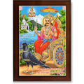 CRAFT QUEST Shani Dev Photo Frame Religious Framed Painting