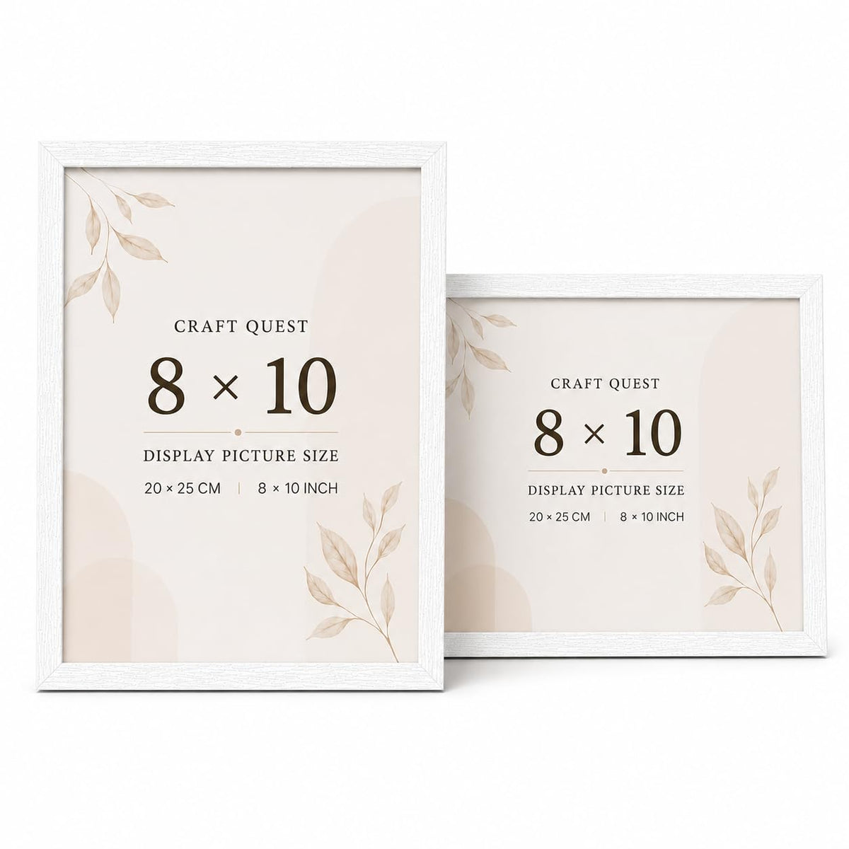 CRAFT QUEST 4X6 Inch Size synthetic Wall Mount Photo frames Single For Home Decoration, Living Room, Office Decoration (Natural, Set of 1)