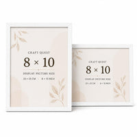 CRAFT QUEST 4X6 Inch Size synthetic Wall Mount Photo frames Single For Home Decoration, Living Room, Office Decoration (Natural, Set of 1)