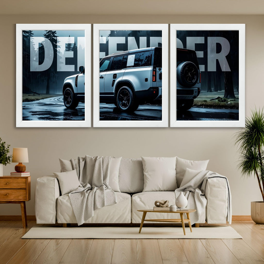 VENUXE ARTS Set Of 3 Big Sports Cars Framed Posters Gift Items for Boys Room Wall Decoration Bedroom Living Room Office Studio Décor | Car Poster Frame for Wall Décor