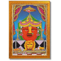 CRAFT QUEST Renuka mata Wooden Photo Frame With Acrylic Sheet For Worship/Pooja