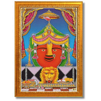 CRAFT QUEST Renuka mata Wooden Photo Frame With Acrylic Sheet For Worship/Pooja