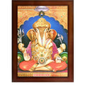 CRAFT QUEST Lord Ganesh ji Modern Wall Painting With Frame For Home pooja, and Office Decor,