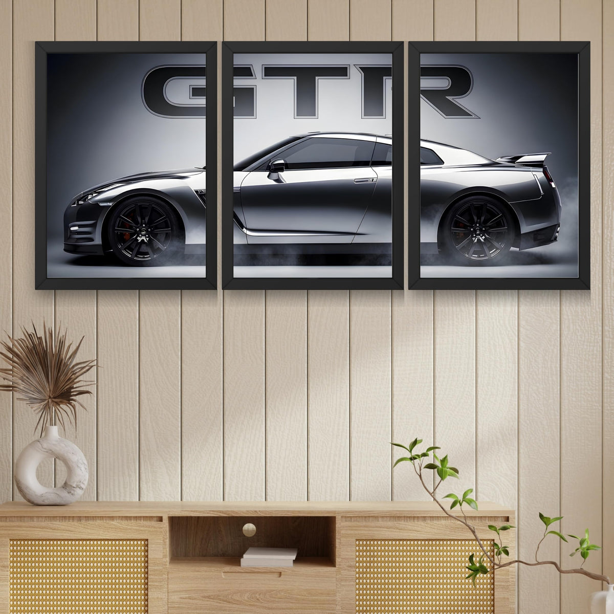VENUXE ARTS Set Of 3 Big Sports Cars Framed Posters Gift Items for Boys Room Wall Decoration Bedroom, Living Room, Office, Studio Décor | Car Poster Frame for Wall Décor