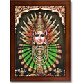 CRAFT QUEST Renuka Devi Yellamma Mata Ellamma Thalli Wall Photo Frame | South God Picture Frame for Home, Office, Temple & Gifting, Decor