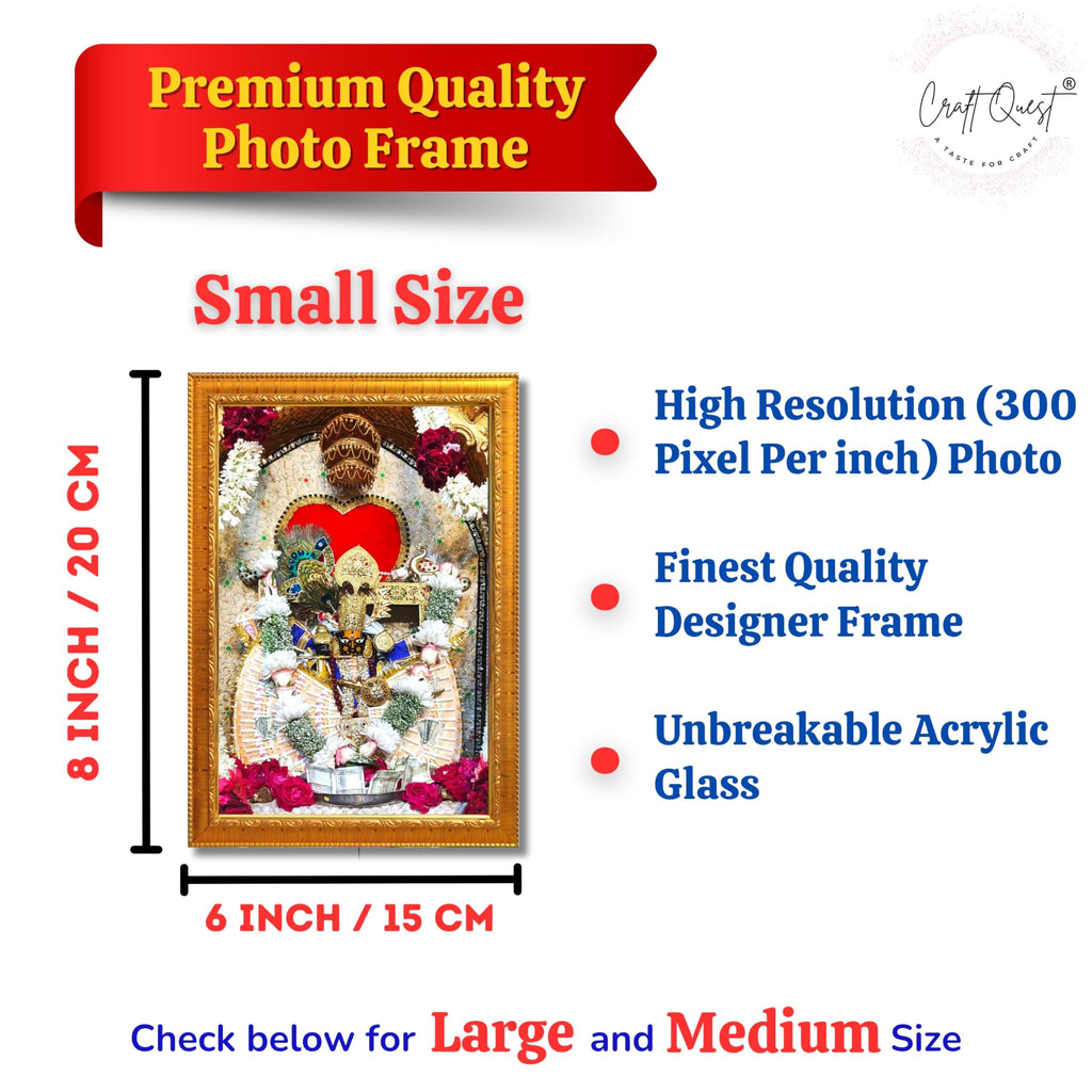 CRAFT QUEST Shri Sanwaliya Seth Shringaar Darshan Photo Frame