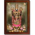 CRAFT QUEST Venkateshwara Tirupati Balaji Lakshmi venkateshwer Swamy Wall Photo Frame For Home, Temple, Pooja, Wall Décor Item