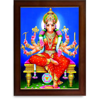 CRAFT QUEST Varahi Amman Devi Religious Photo Frame With Acrylic Glass, Religious Framed Painting