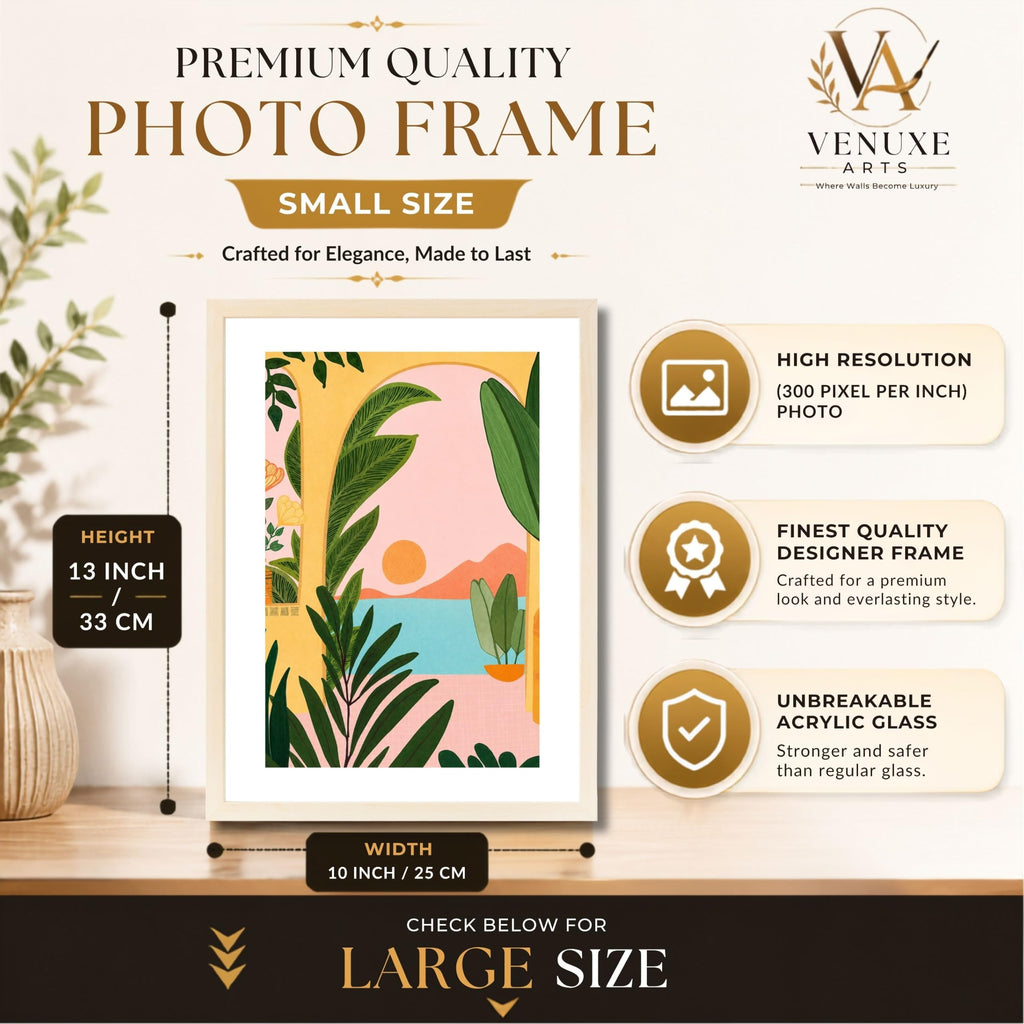 VENUXE ARTS Womens Contemporary Wall Art Posters for Home, Office, Study & Bedroom | Ready to Hang Framed Wall Decor | Positive Quote Prints | Gift for Friends & Family