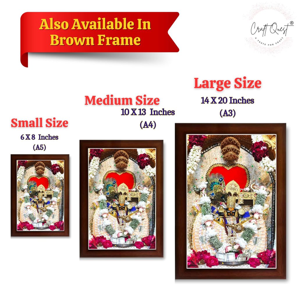CRAFT QUEST Shri Sanwaliya Seth Shringaar Darshan Photo Frame