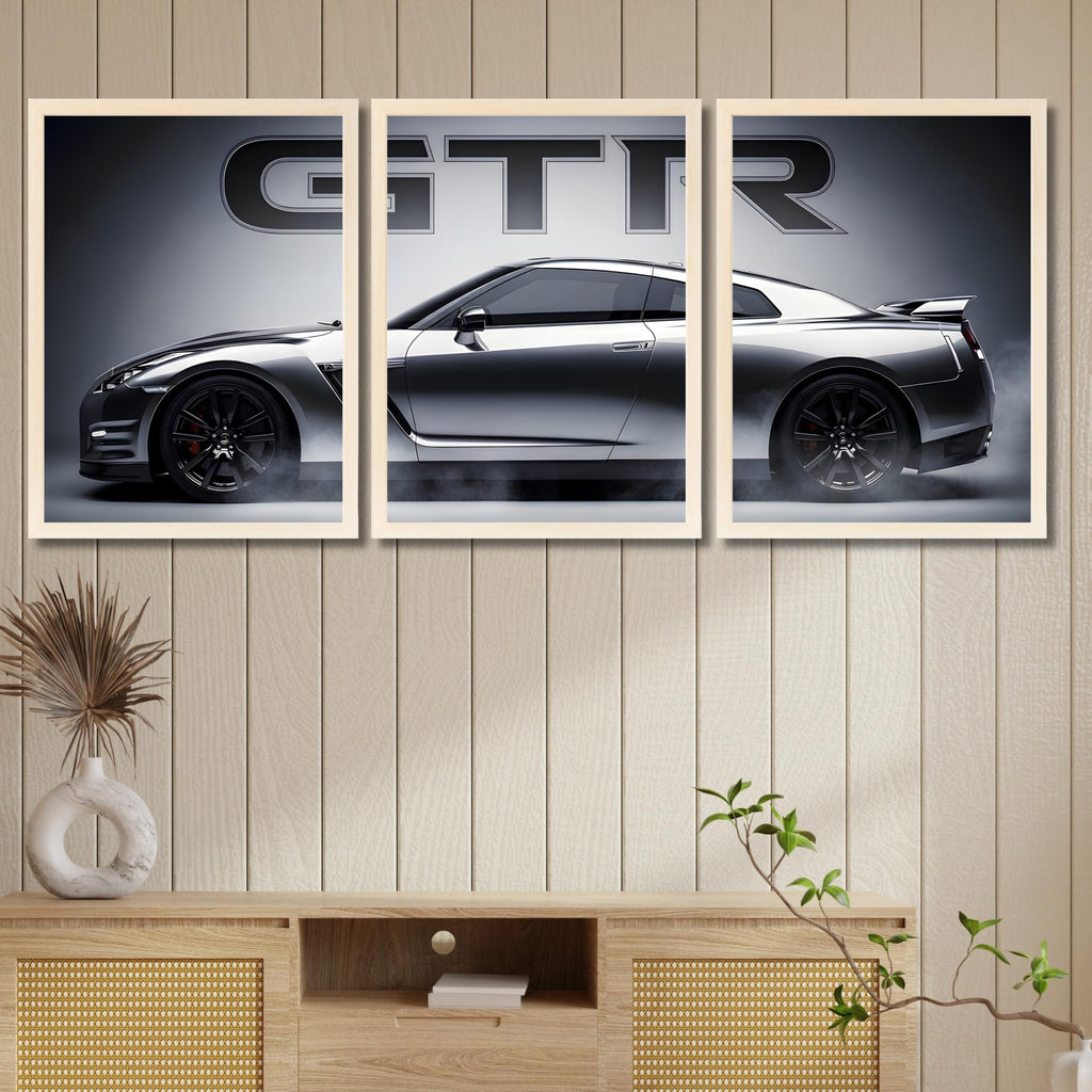 VENUXE ARTS Set Of 3 Big Sports Cars Framed Posters Gift Items for Boys Room Wall Decoration Bedroom, Living Room, Office, Studio Décor | Car Poster Frame for Wall Décor