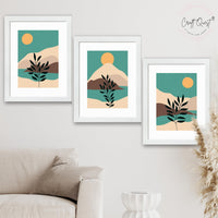 CRAFT QUEST Wall Art Decor Paintings | Set of 3 Wall Art Frames for Home Decoration | Ideal for Living Room, Bedroom & Office