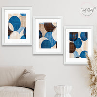 CRAFT QUEST Wall Art Decor Paintings | Set of 3 Abstract Wall Art Frames for Home Decoration | Ideal for Living Room, Bedroom & Office