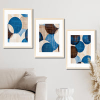 CRAFT QUEST Wall Art Decor Paintings | Set of 3 Abstract Wall Art Frames for Home Decoration | Ideal for Living Room, Bedroom & Office