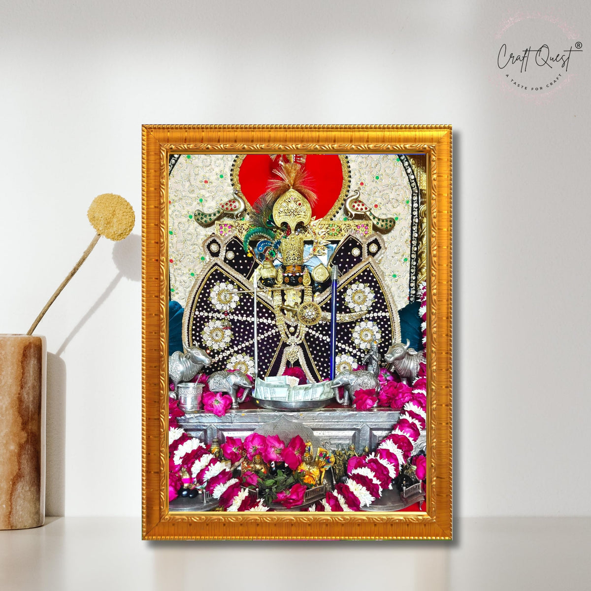 CRAFT QUEST Shree Sanwaliya Seth Shringaar Darshan Photo Frame