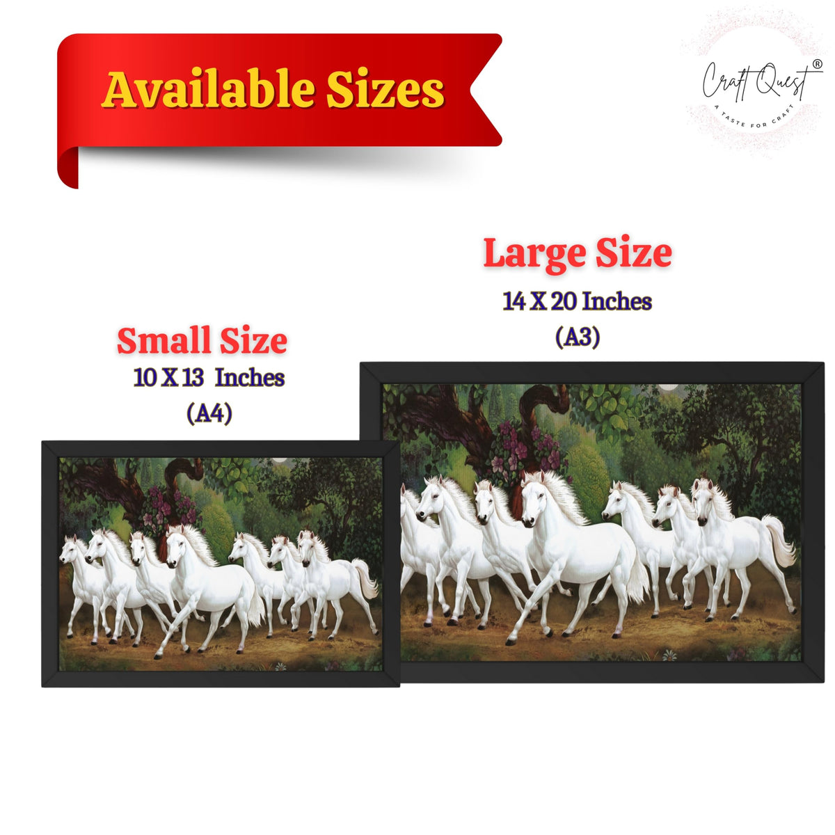 CRAFT QUEST Horse Photo frame