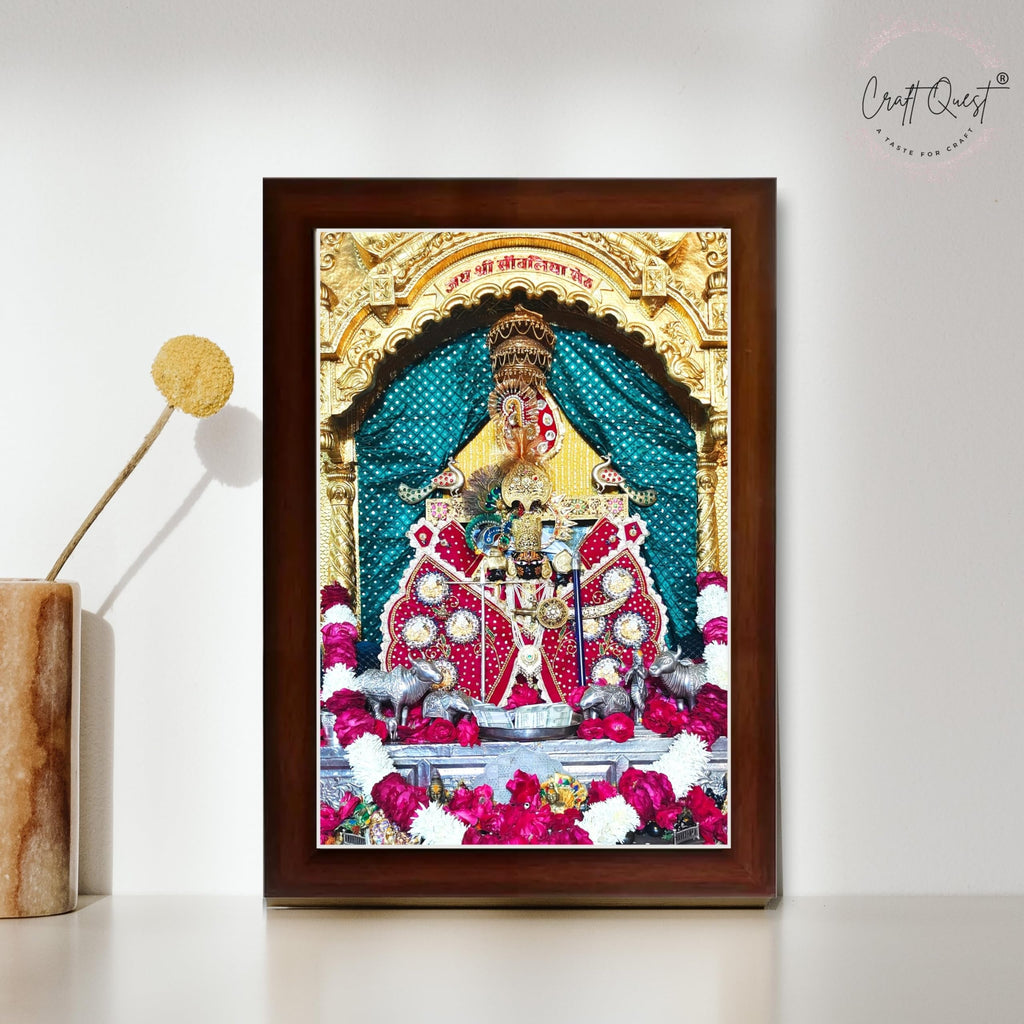 CRAFT QUEST Shree Sanwaliya Seth Shringaar Darshan Religious Photo Frame