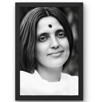 CRAFT QUEST Ma Anandamayi Devi Photo Frame for Wall | Anandamayi Maa Spiritual & Devotional Wall Art | Hindu Saint Photo for Puja Room, Meditation Room, Home & Office Décor | Religious Gift