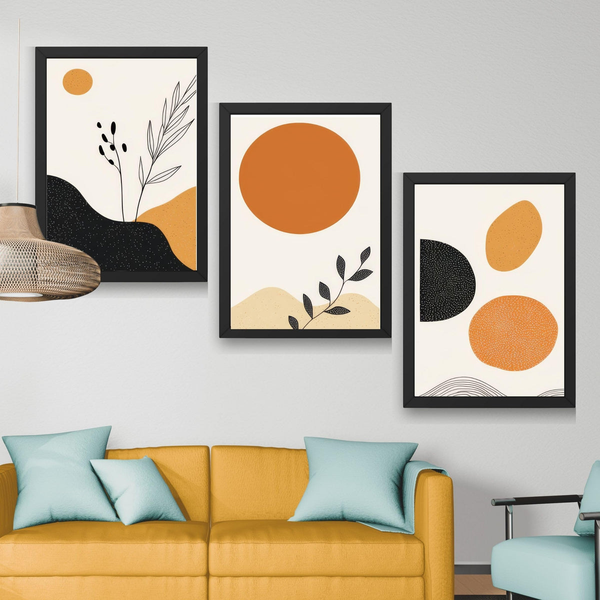 CRAFT QUEST Wood Painting For Wall Decoration - Modern Art Wall Decor Framed Painting For Living Room, Bedroom - Framed Wall Posters/Paintings With Frame
