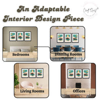 CRAFT QUEST Wall Art Decor Paintings | Set of 3 Wall Art Frames for Home Decoration | Ideal for Living Room, Bedroom & Office