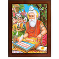 CRAFT QUEST Maharishi Valmiki Photo frame | Acrylic, Lightweight | Hindu God Spiritual Framed | Ideal for Home, Office, Temple & Puja Room, Wall Decor