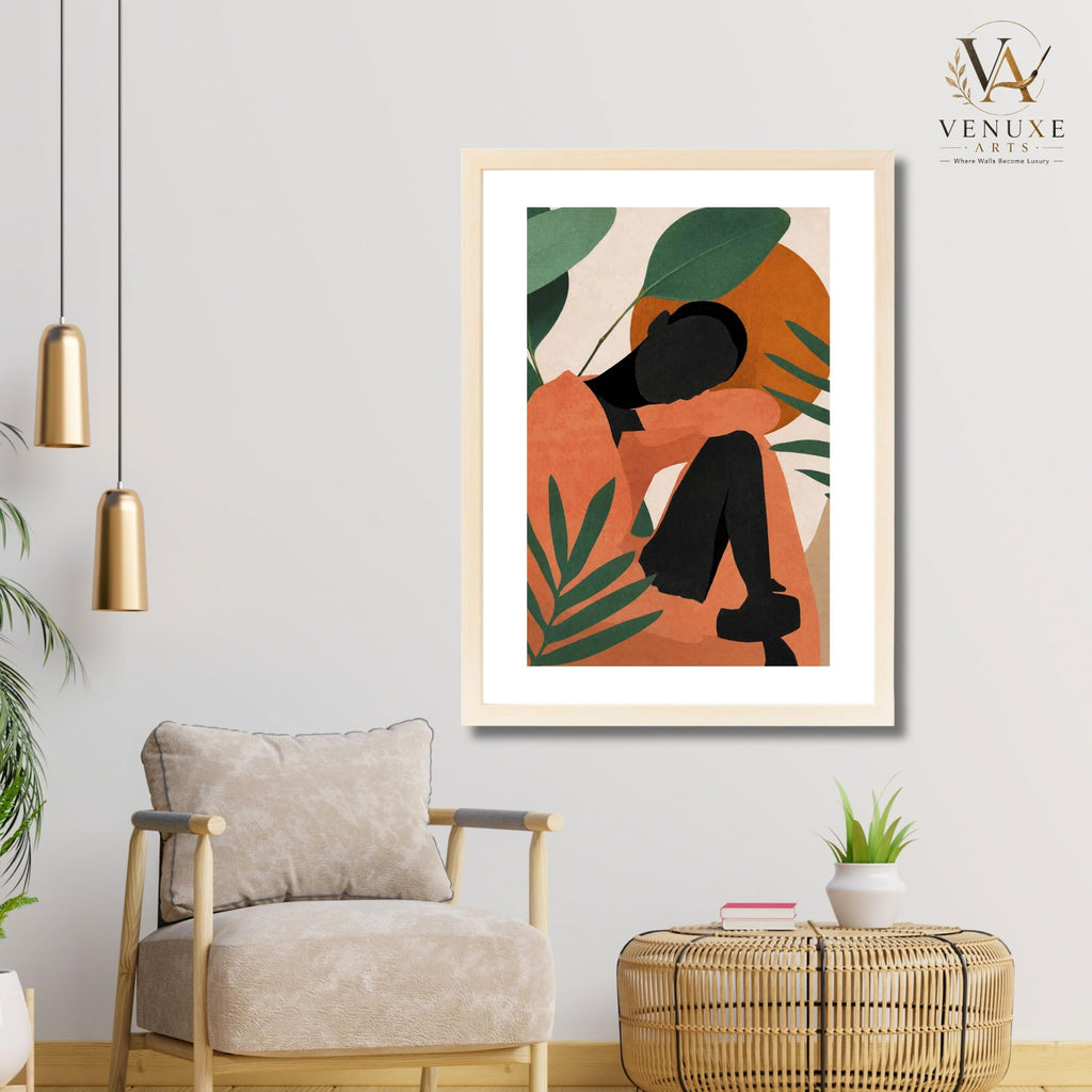 VENUXE ARTS Womens Contemporary Wall Art Posters for Home, Office, Study & Bedroom | Ready to Hang Framed Wall Decor | Positive Quote Prints | Gift for Friends & Family