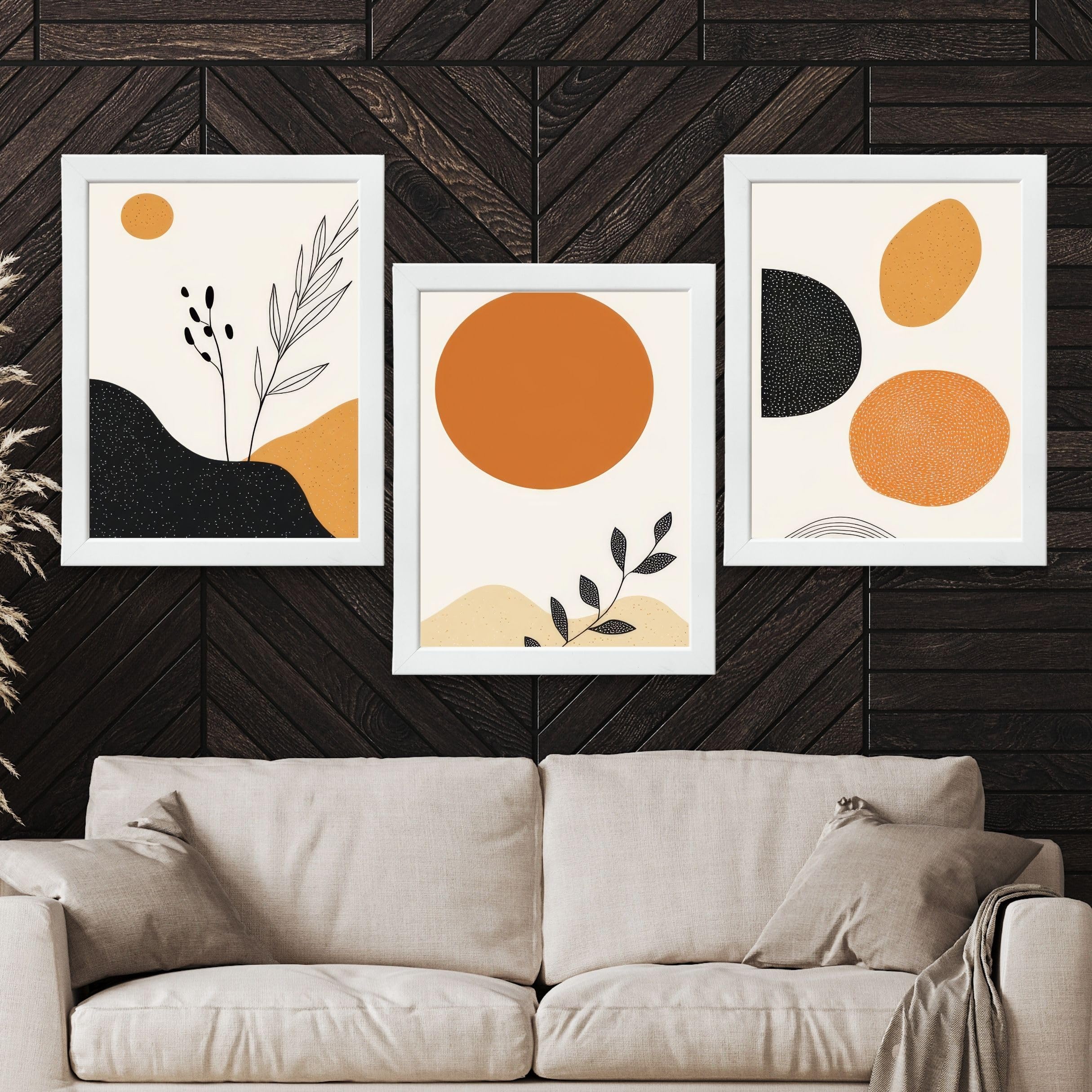 CRAFT QUEST Wood Painting For Wall Decoration - Modern Art Wall Decor Framed Painting For Living Room, Bedroom - Framed Wall Posters/Paintings With Frame