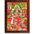 CRAFT QUEST Maa Mansa/Maa Mansani/Maa Nag Devi Photo Frame Wall Painting Framed Home Decor wooden framed