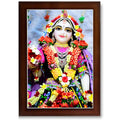 CRAFT QUEST Shri Radha Rani Shringaar Darshan in Vrindavan Frame wooden framed