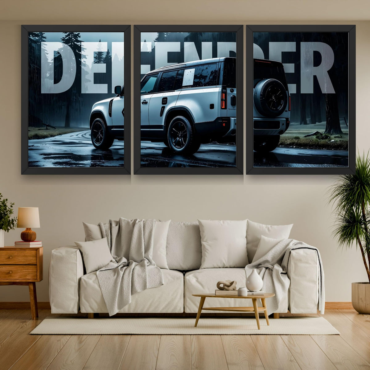 VENUXE ARTS Set Of 3 Big Sports Cars Framed Posters Gift Items for Boys Room Wall Decoration Bedroom Living Room Office Studio Décor | Car Poster Frame for Wall Décor