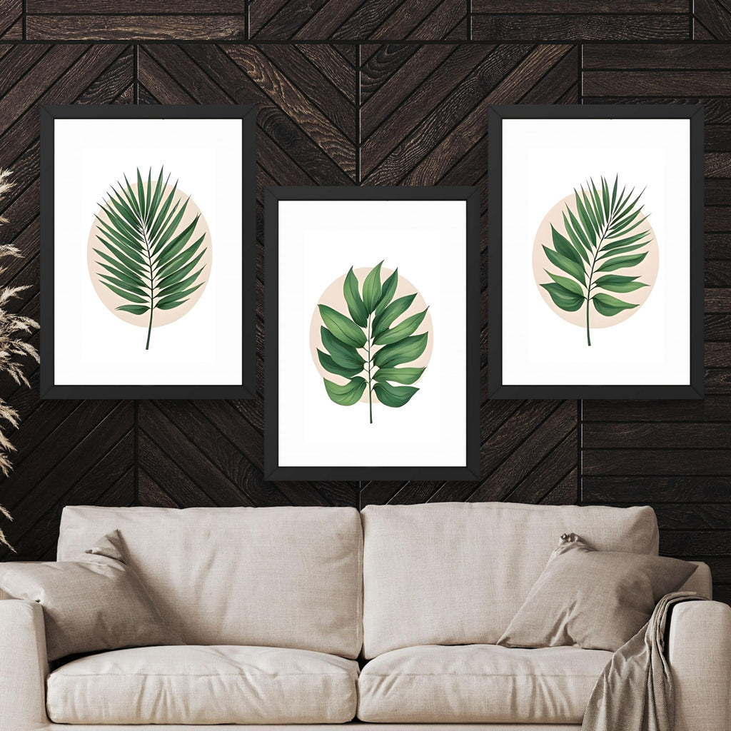 CRAFT QUEST Wall Art Decor Paintings | Set of 3 FLORAL Wall Art Frames for Home Decoration | Ideal for Living Room, Bedroom & Offices