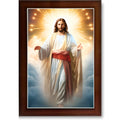 CRAFT QUEST Lord Jesus Christ Blessing Wall Artwork Wood Photo Frame Wall Hanging Gift Item