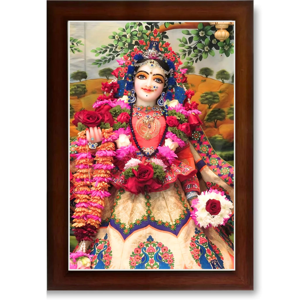 CRAFT QUEST Shri Radha Rani Shringaar Darshan in Vrindavan Frame