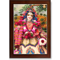 CRAFT QUEST Shri Radha Rani Shringaar Darshan in Vrindavan Frame