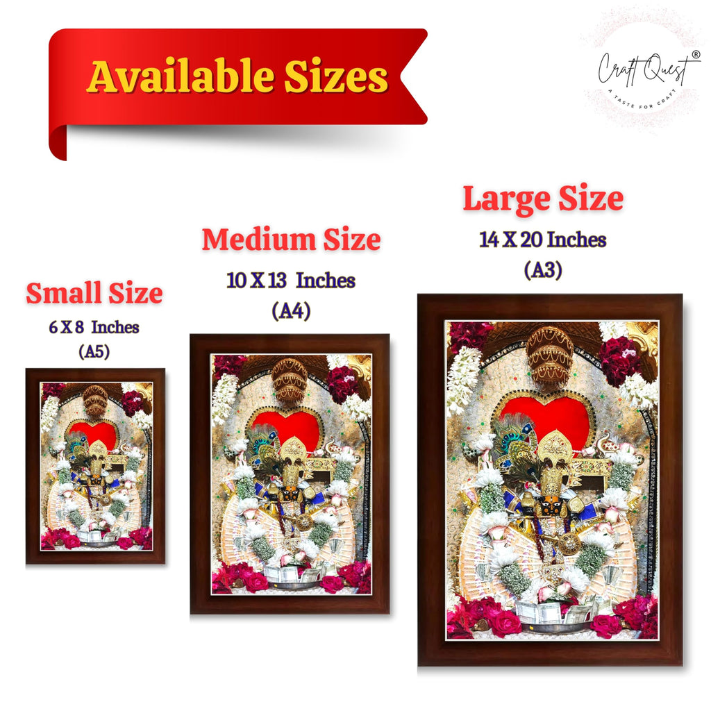 CRAFT QUEST Shri Sanwaliya Seth Shringaar Darshan Photo Frame