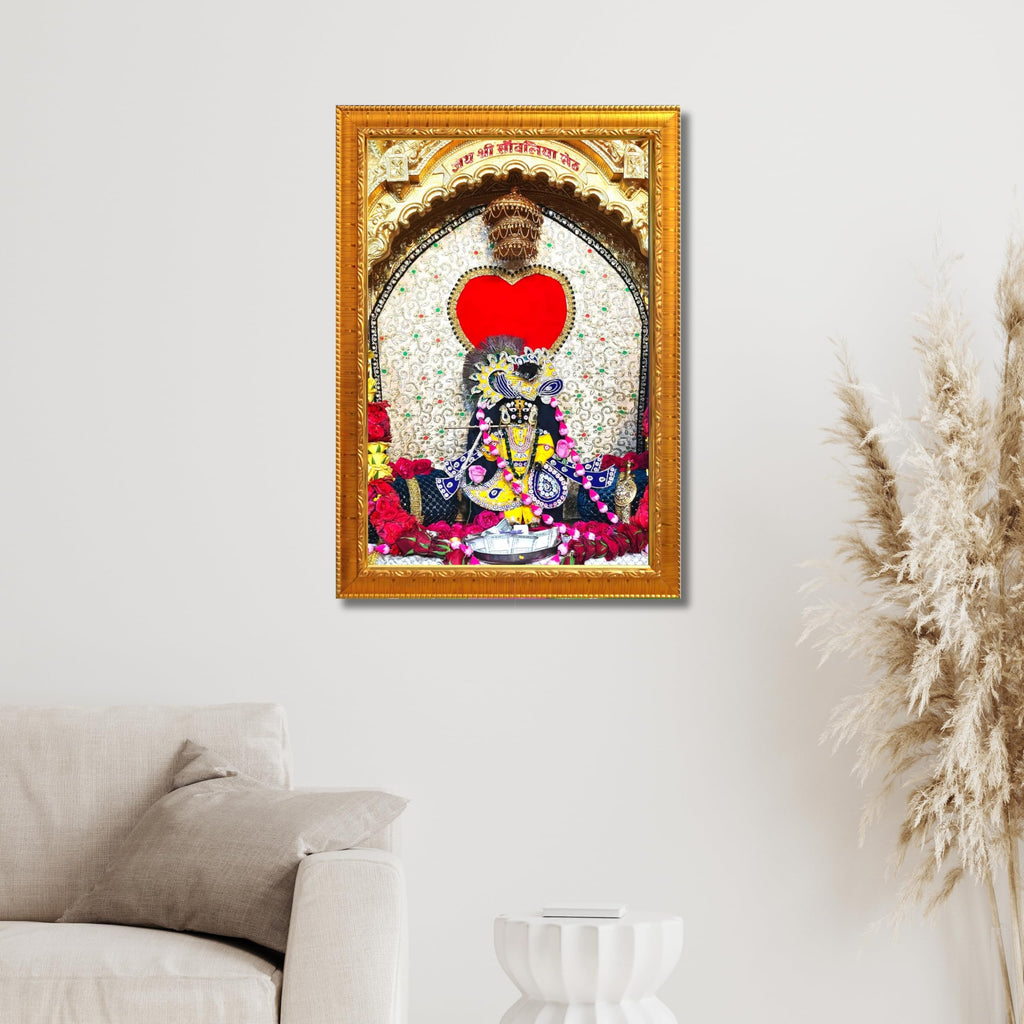 CRAFT QUEST Shree Sanwaliya Seth Shringaar Darshan Religious Photo Frame