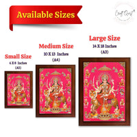 CRAFT QUEST Durga Maa Mata Goddess Nav Navadurga Navdurga Wall Painting Framed Home Décor