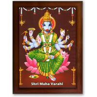 CRAFT QUEST Varahi Amman Devi Religious Photo Frame With Acrylic Glass, Religious Frame Painting