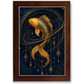 CRAFT QUEST Vastu Fishes Painting With Floating Photo Frame Home Office Wall Decor | Paintings for Home Decoration, Living room, Bedroom and Office Décor
