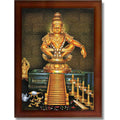 CRAFT QUEST Lord Ayyappa Swamy Ayyappan Iyyappan Photo Frame For Wall Painting,Temple, Pooja, Home Décor Items