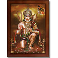 CRAFT QUEST Lord Hanuman Ji Photo Frame | Acrylic Glass, Lightweight & Waterproof | Ideal for Home, Office, Temple & Puja Room Wall Decor