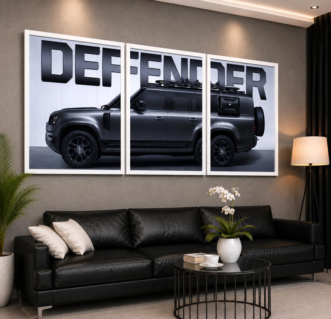 VENUXE ARTS Set Of 3 Big Sports Cars Framed Posters Gift Items for Boys Room Wall Decoration Bedroom Living Room Office Studio Décor | Car Poster Frame for Wall Décor