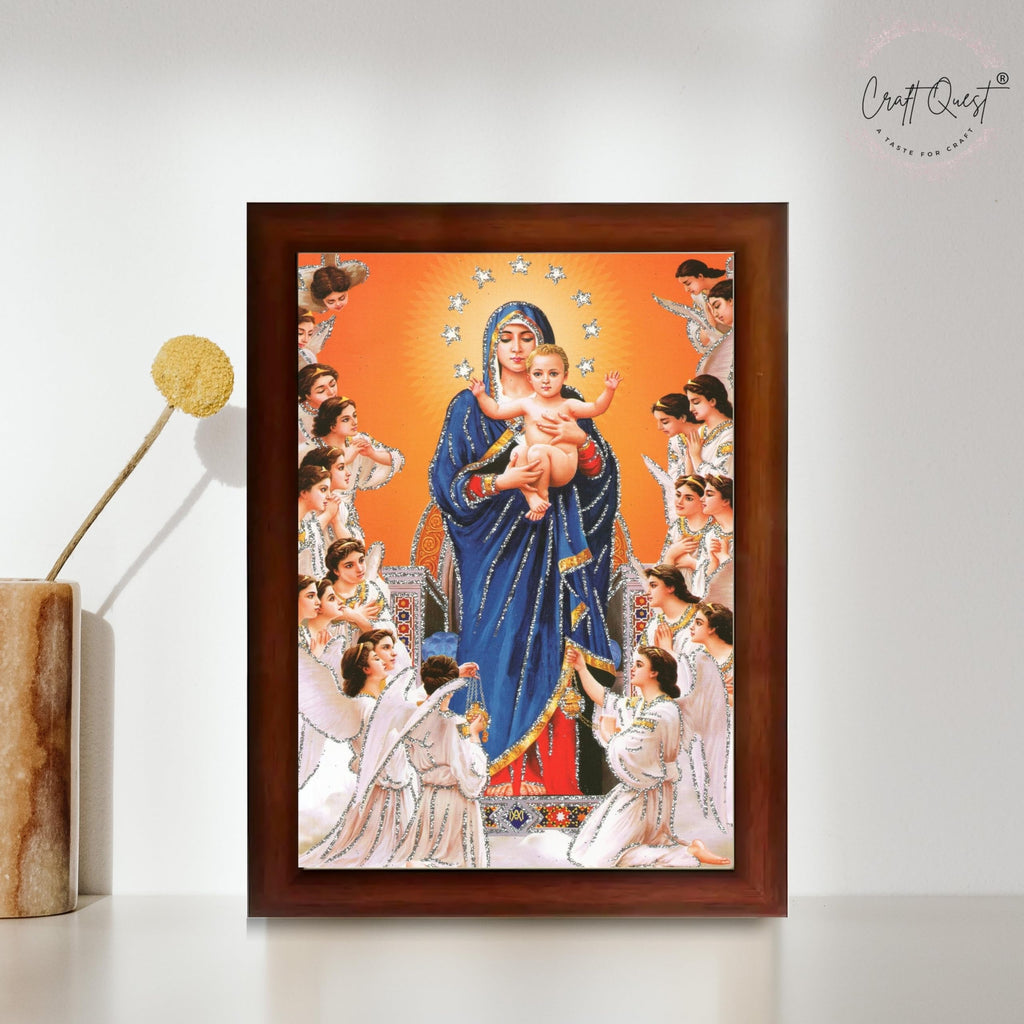 CRAFT QUEST Lord Jesus Christ Painting Aesthetic Hanging Photo Frame Decorative Item Home Decoration and Wall Decor for Living Room and Bedroom