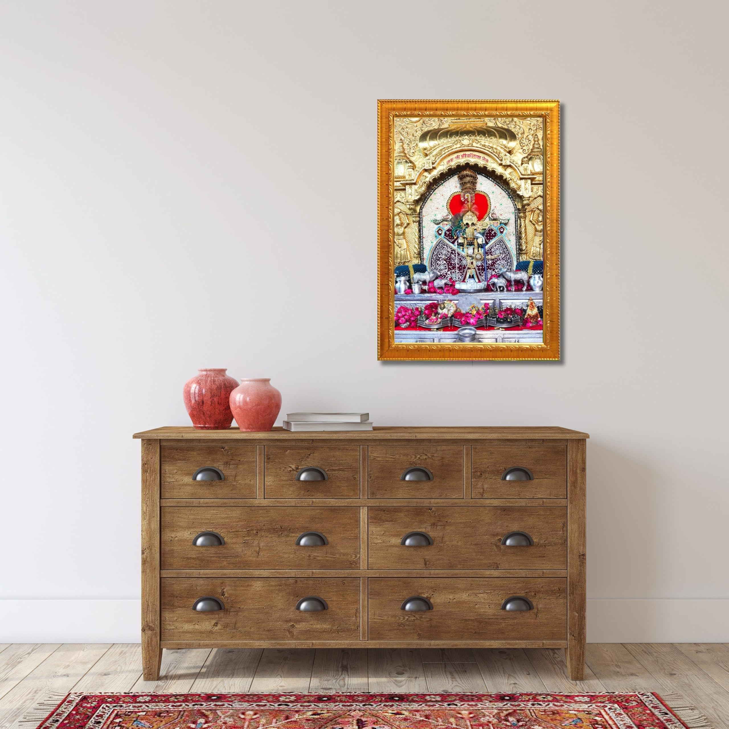 CRAFT QUEST Shree Sanwaliya Seth Shringaar Darshan Religious Photo Frame