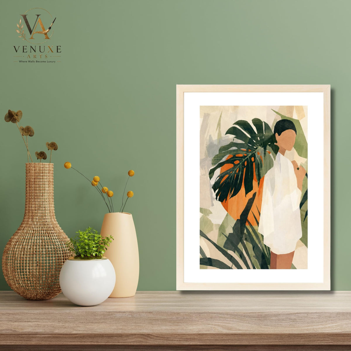 VENUXE ARTS Womens Contemporary Wall Art Posters for Home, Office, Study & Bedroom | Ready to Hang Framed Wall Decor | Positive Quote Prints | Gift for Friends & Family