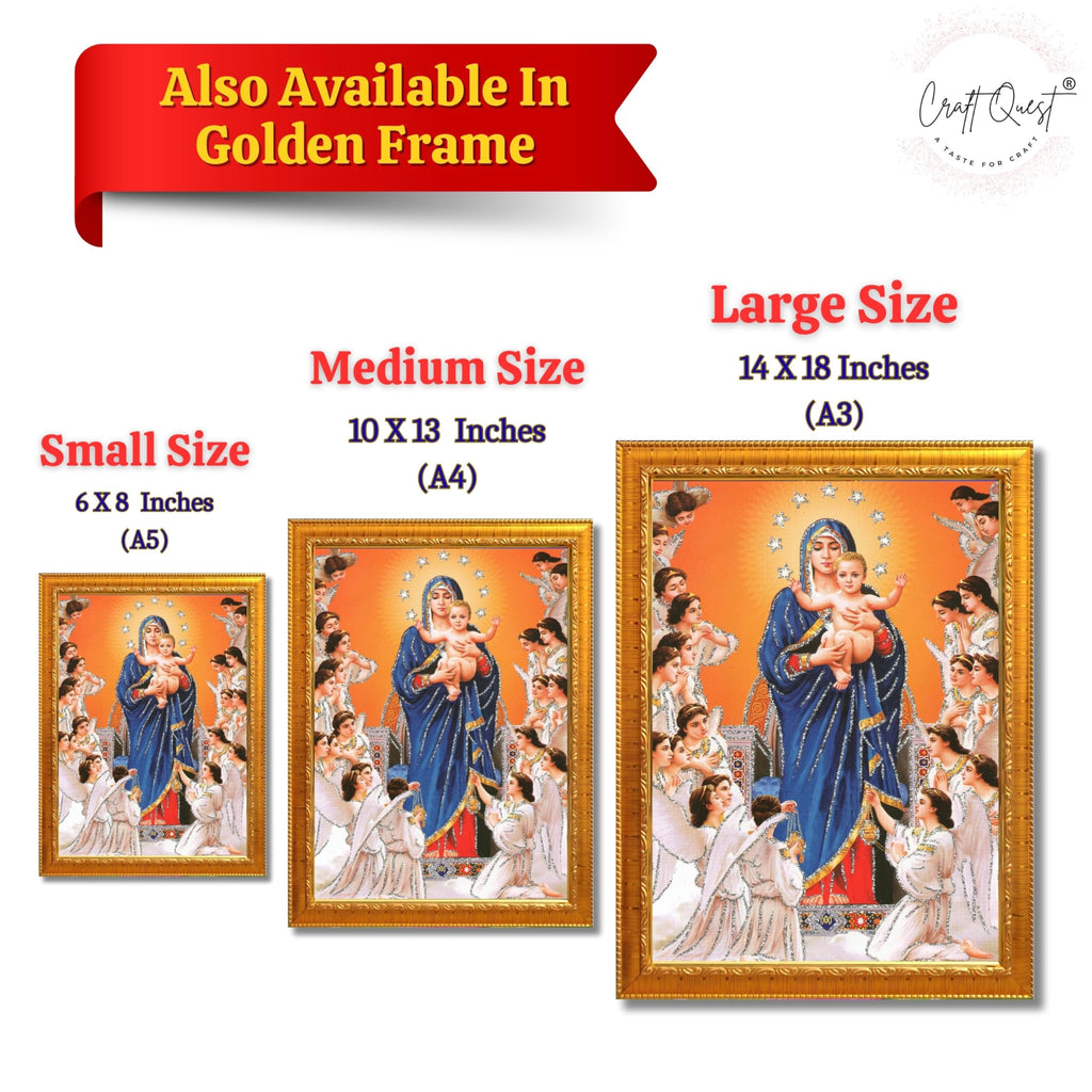 CRAFT QUEST Lord Jesus Christ Painting Aesthetic Hanging Photo Frame Decorative Item Home Decoration and Wall Decor for Living Room and Bedroom